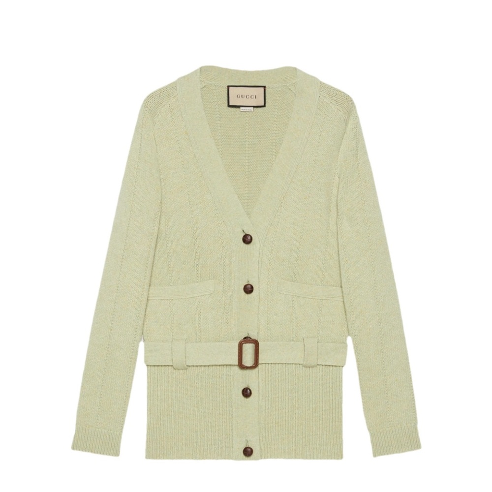 Gucci belted cardigan sweater